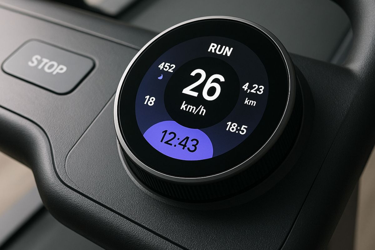 rotary encoder display on a running machine - anders